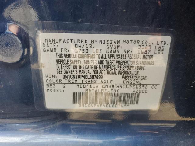 Photo 11 VIN: 3N1CN7AP4EL807699 - NISSAN VERSA S 