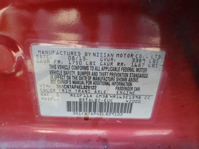 Photo 11 VIN: 3N1CN7AP4EL829122 - NISSAN VERSA 