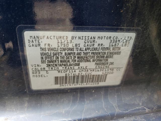 Photo 9 VIN: 3N1CN7AP4EL841058 - NISSAN UK 