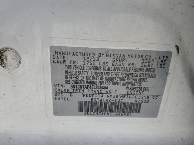 Photo 11 VIN: 3N1CN7AP4EL846454 - NISSAN VERSA 