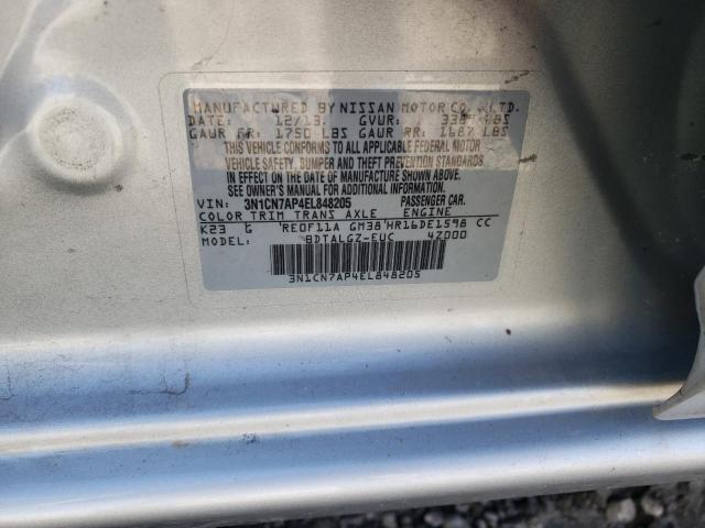 Photo 11 VIN: 3N1CN7AP4EL848205 - NISSAN VERSA S 