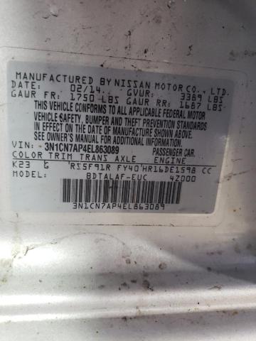 Photo 11 VIN: 3N1CN7AP4EL863089 - NISSAN VERSA 