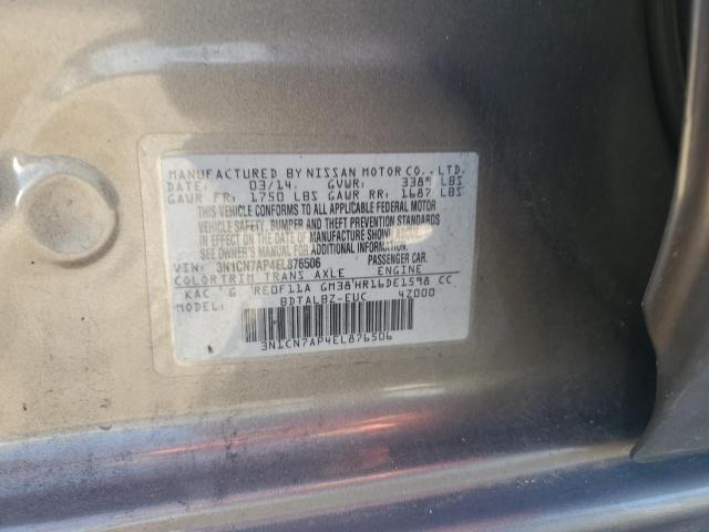 Photo 12 VIN: 3N1CN7AP4EL876506 - NISSAN VERSA S 