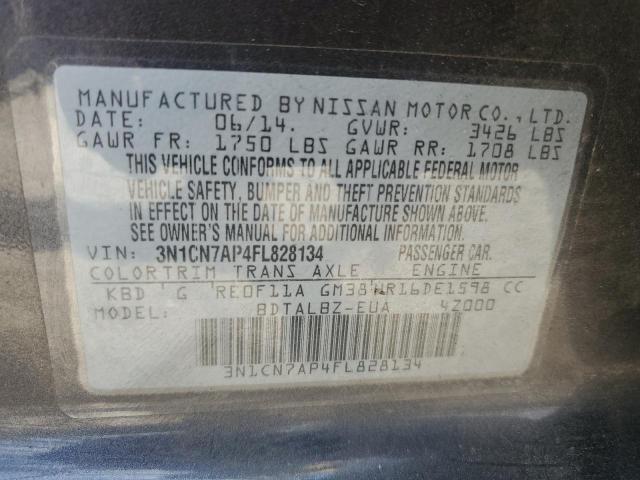 Photo 11 VIN: 3N1CN7AP4FL828134 - NISSAN VERSA 