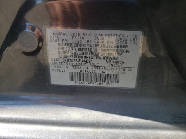 Photo 9 VIN: 3N1CN7AP4FL844897 - NISSAN VERSA S 