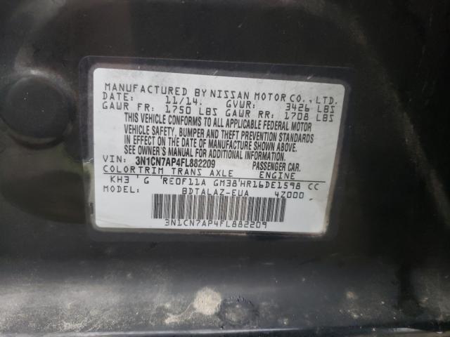 Photo 9 VIN: 3N1CN7AP4FL882209 - NISSAN VERSA S 