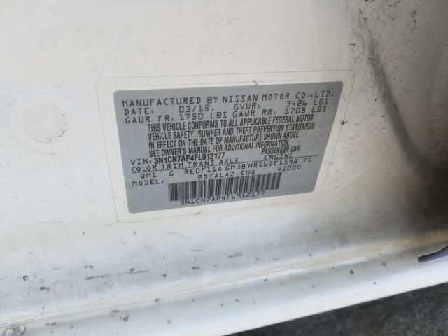 Photo 9 VIN: 3N1CN7AP4FL912177 - NISSAN VERSA S 