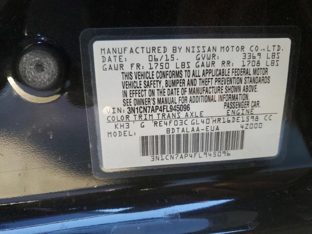 Photo 11 VIN: 3N1CN7AP4FL945096 - NISSAN VERSA S 