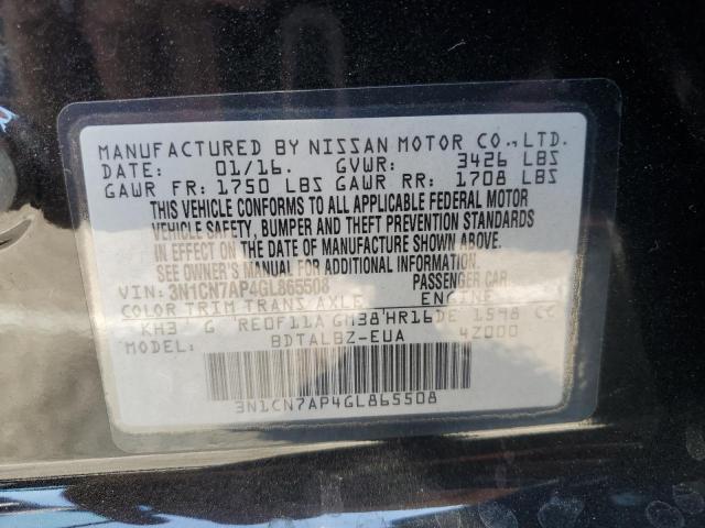 Photo 12 VIN: 3N1CN7AP4GL865508 - NISSAN VERSA S 