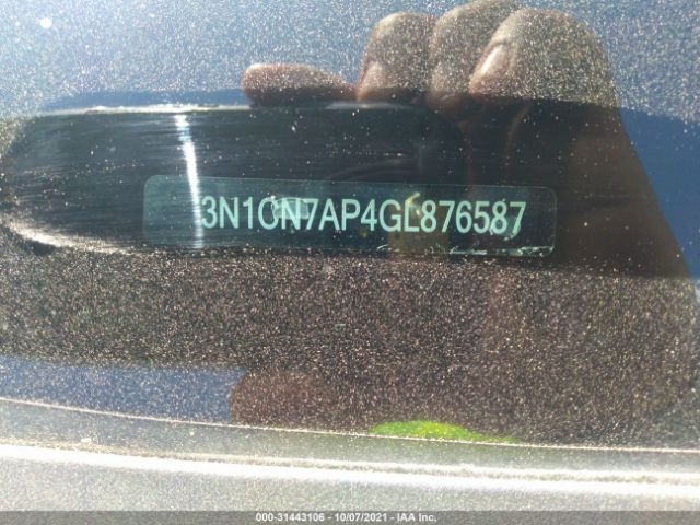 Photo 8 VIN: 3N1CN7AP4GL876587 - NISSAN VERSA 