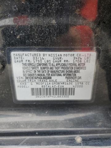 Photo 12 VIN: 3N1CN7AP4GL883300 - NISSAN VERSA S 