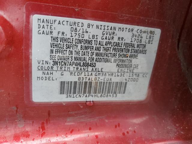 Photo 11 VIN: 3N1CN7AP4HL808453 - NISSAN VERSA S 