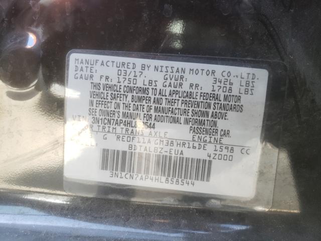 Photo 9 VIN: 3N1CN7AP4HL858544 - NISSAN VERSA S 