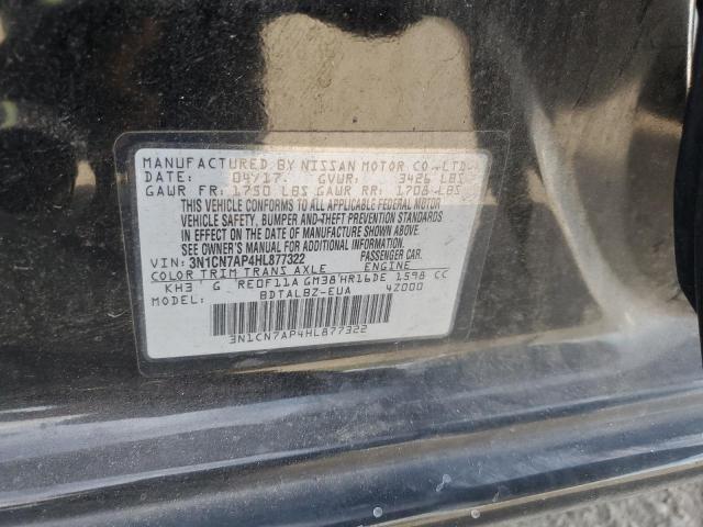 Photo 11 VIN: 3N1CN7AP4HL877322 - NISSAN VERSA 