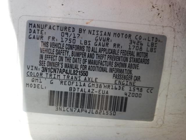 Photo 9 VIN: 3N1CN7AP4JL821550 - NISSAN VERSA S 