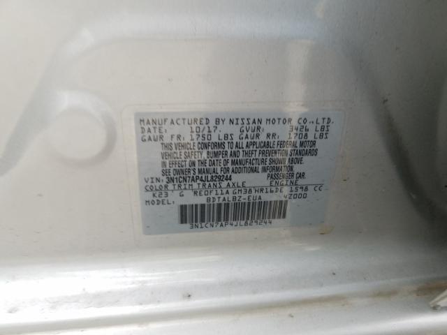 Photo 9 VIN: 3N1CN7AP4JL829244 - NISSAN VERSA S 