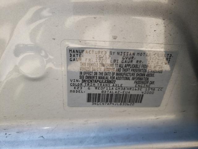 Photo 9 VIN: 3N1CN7AP4JL830622 - NISSAN VERSA S 