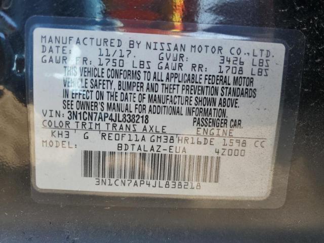 Photo 11 VIN: 3N1CN7AP4JL838218 - NISSAN VERSA S 