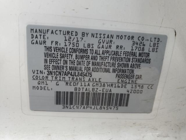 Photo 11 VIN: 3N1CN7AP4JL845475 - NISSAN VERSA 