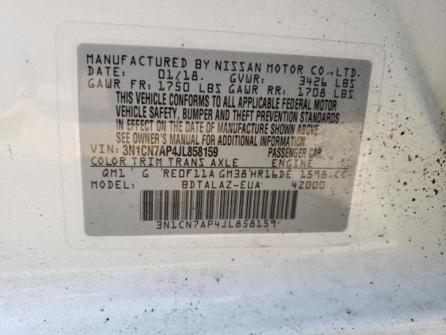 Photo 9 VIN: 3N1CN7AP4JL858159 - NISSAN VERSA S 