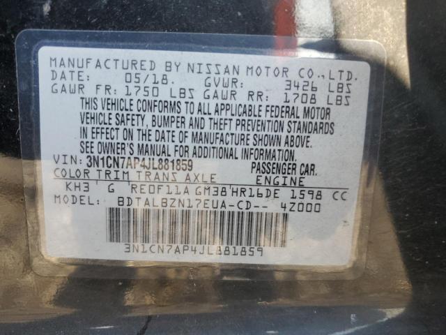 Photo 11 VIN: 3N1CN7AP4JL881859 - NISSAN VERSA 