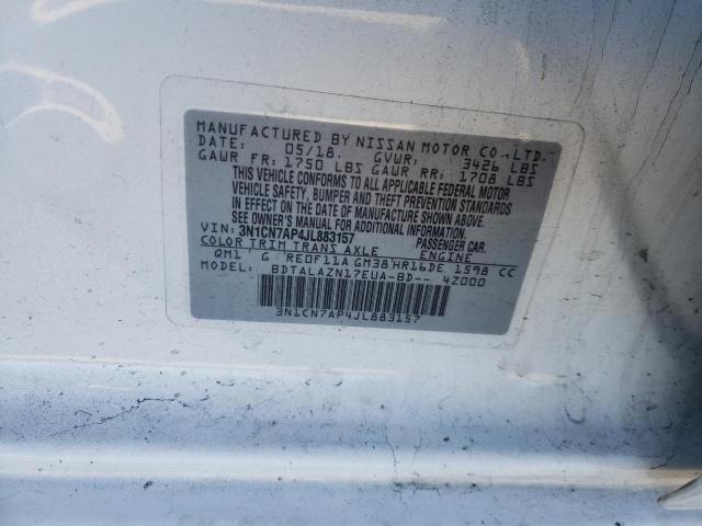 Photo 9 VIN: 3N1CN7AP4JL883157 - NISSAN VERSA S 