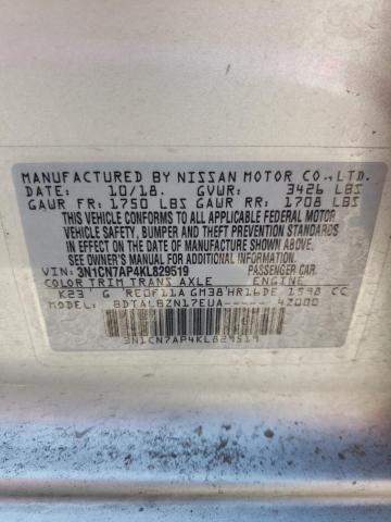 Photo 12 VIN: 3N1CN7AP4KL829519 - NISSAN VERSA S 