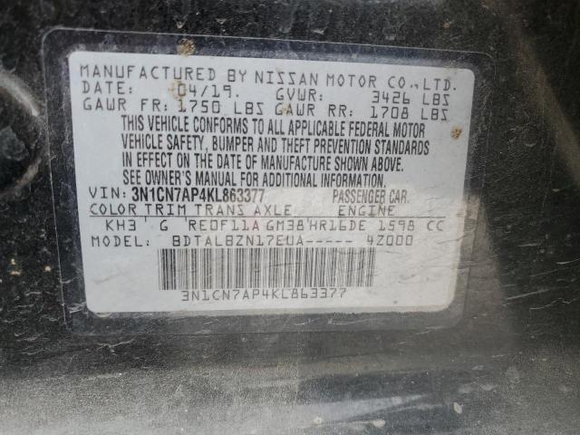 Photo 11 VIN: 3N1CN7AP4KL863377 - NISSAN VERSA S 