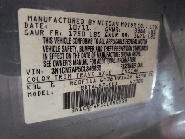 Photo 9 VIN: 3N1CN7AP5CL845858 - NISSAN VERSA S 