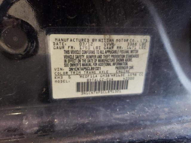 Photo 11 VIN: 3N1CN7AP5CL891321 - NISSAN VERSA S 