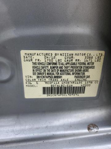 Photo 11 VIN: 3N1CN7AP5CL909591 - NISSAN VERSA S 