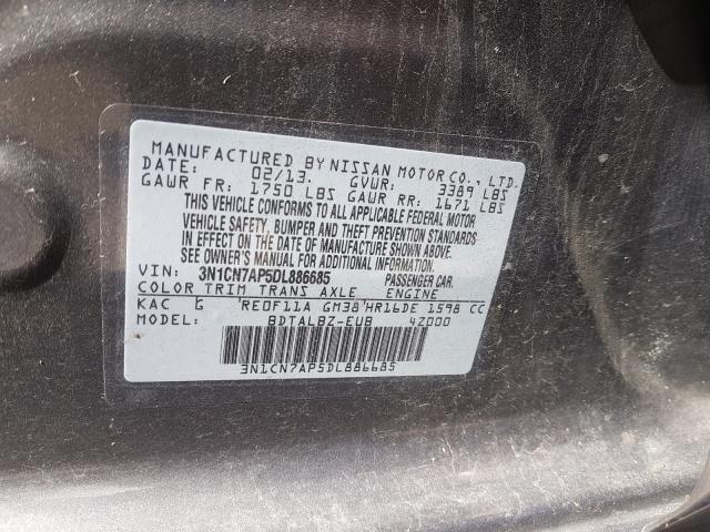 Photo 9 VIN: 3N1CN7AP5DL886685 - NISSAN VERSA S 