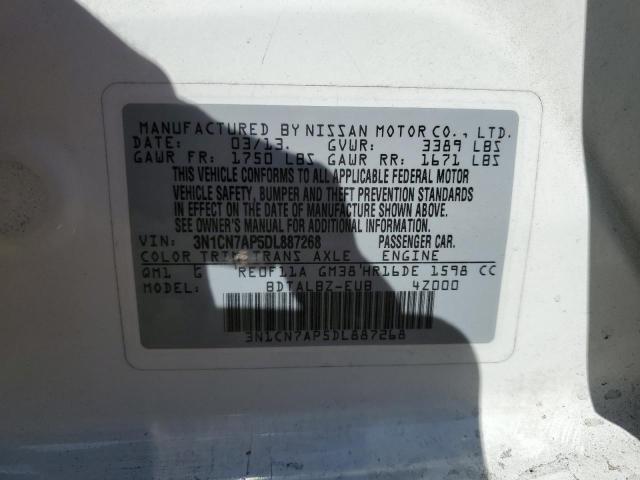 Photo 11 VIN: 3N1CN7AP5DL887268 - NISSAN VERSA S 