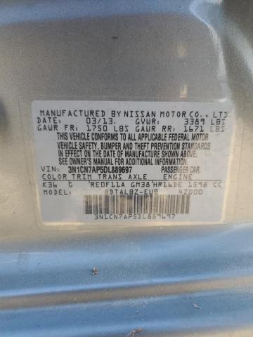 Photo 11 VIN: 3N1CN7AP5DL889697 - NISSAN VERSA S 