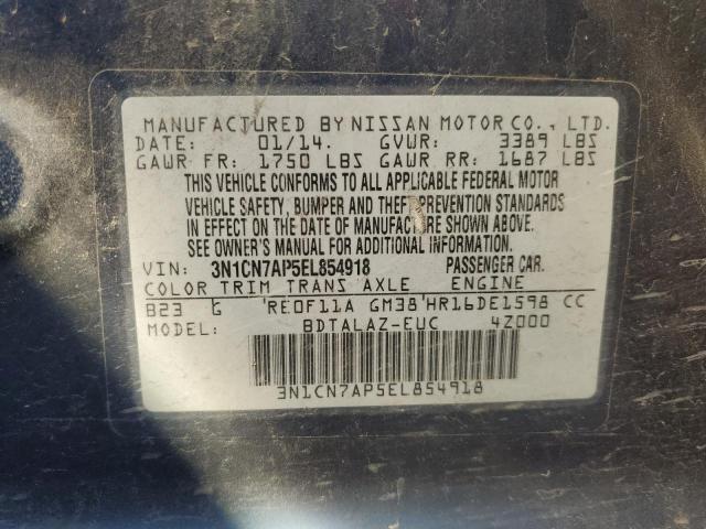 Photo 11 VIN: 3N1CN7AP5EL854918 - NISSAN VERSA S 