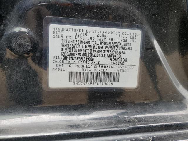 Photo 12 VIN: 3N1CN7AP5FL919008 - NISSAN VERSA S 