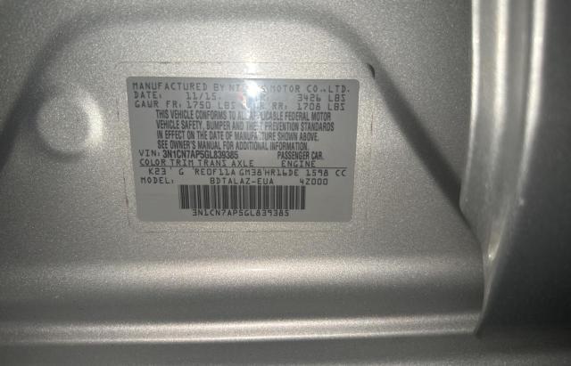 Photo 9 VIN: 3N1CN7AP5GL839385 - NISSAN VERSA 