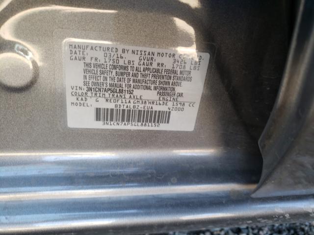 Photo 9 VIN: 3N1CN7AP5GL881152 - NISSAN VERSA S 