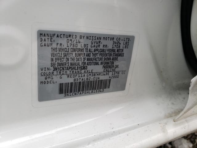 Photo 9 VIN: 3N1CN7AP5HL815363 - NISSAN VERSA S 