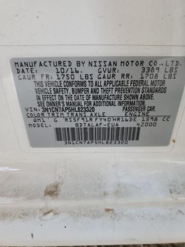 Photo 11 VIN: 3N1CN7AP5HL823320 - NISSAN VERSA 