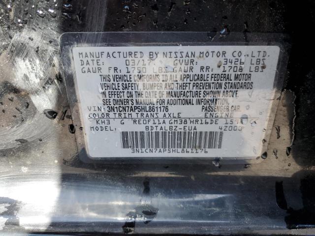 Photo 12 VIN: 3N1CN7AP5HL861176 - NISSAN VERSA 