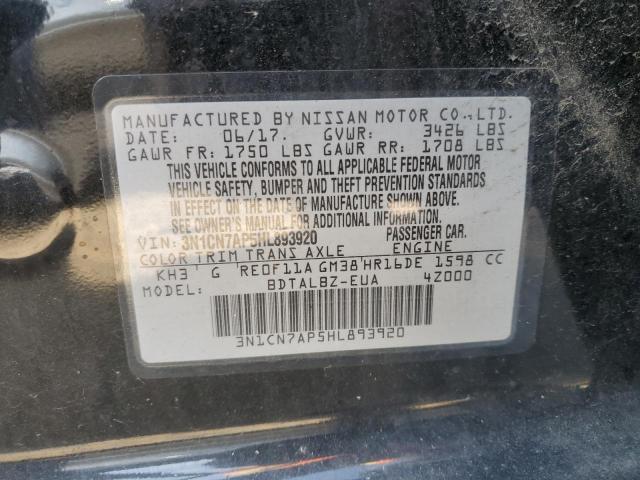 Photo 11 VIN: 3N1CN7AP5HL893920 - NISSAN VERSA S 