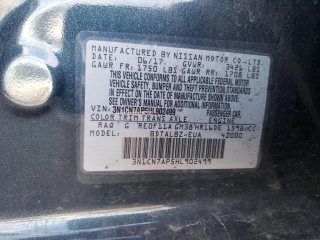 Photo 11 VIN: 3N1CN7AP5HL902499 - NISSAN VERSA 