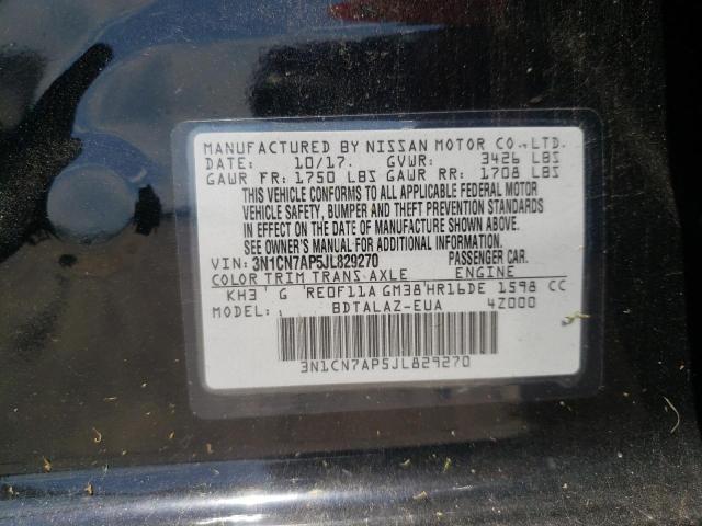 Photo 9 VIN: 3N1CN7AP5JL829270 - NISSAN VERSA S 