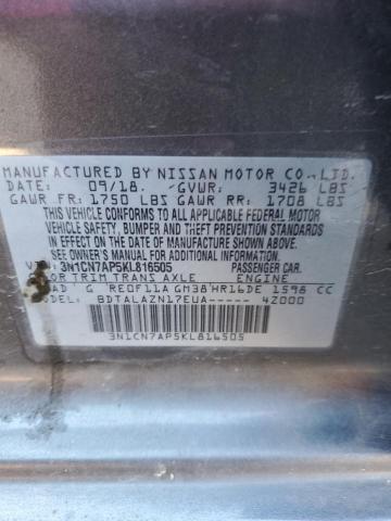 Photo 11 VIN: 3N1CN7AP5KL816505 - NISSAN VERSA 