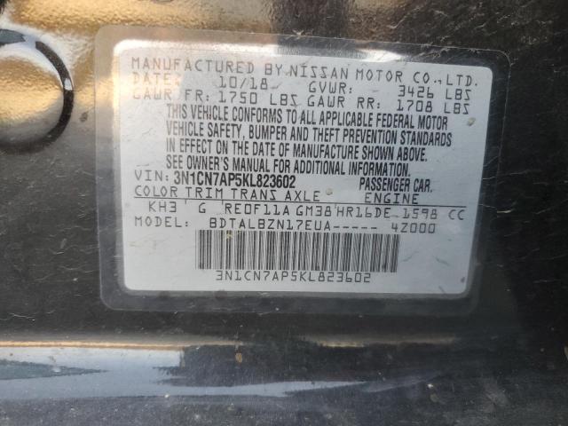 Photo 12 VIN: 3N1CN7AP5KL823602 - NISSAN VERSA 