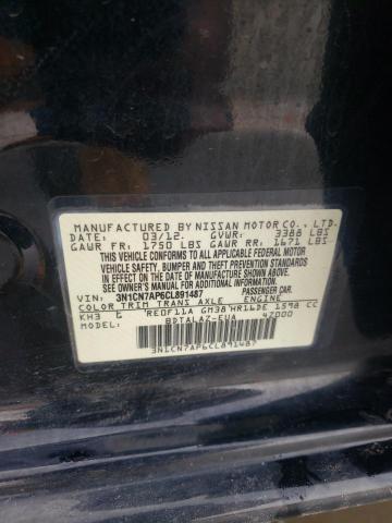 Photo 11 VIN: 3N1CN7AP6CL891487 - NISSAN VERSA S 