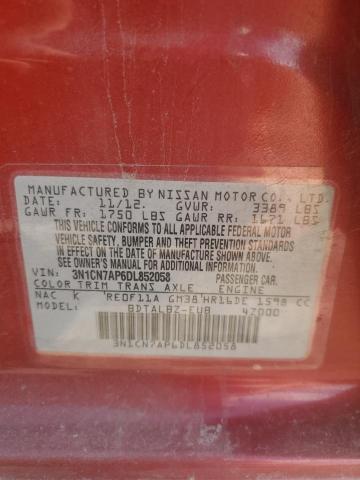 Photo 12 VIN: 3N1CN7AP6DL852058 - NISSAN VERSA S 