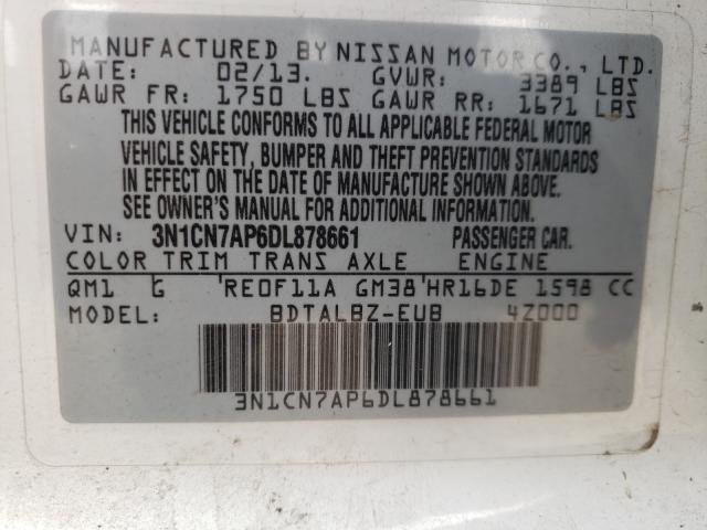 Photo 9 VIN: 3N1CN7AP6DL878661 - NISSAN VERSA S 