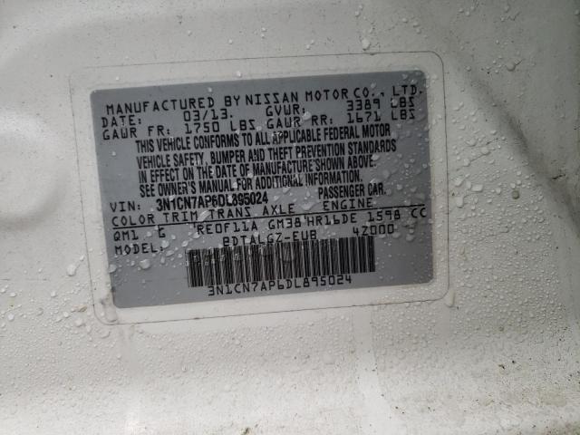 Photo 11 VIN: 3N1CN7AP6DL895024 - NISSAN VERSA S 